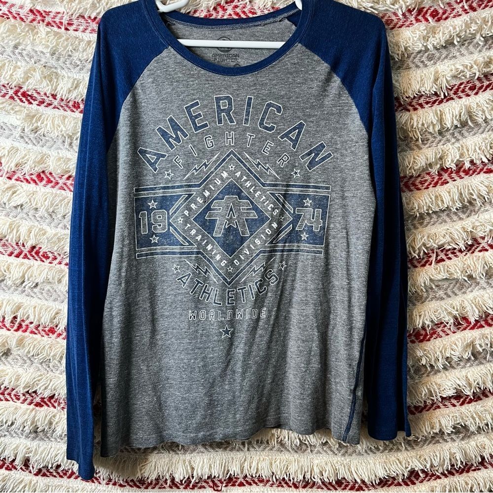 American Fighter Long Sleeve Graphic Shirt Size 2XL